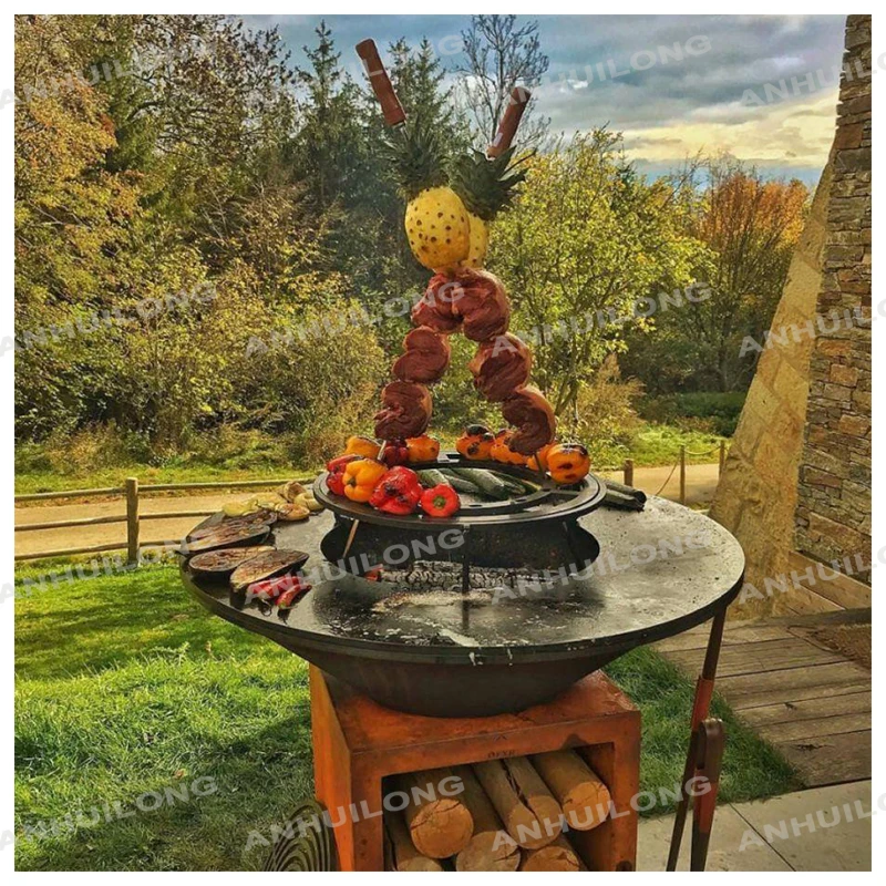 Barbecue Corten Steel for Sale Outdoor Barbecue Grill for Charcoal