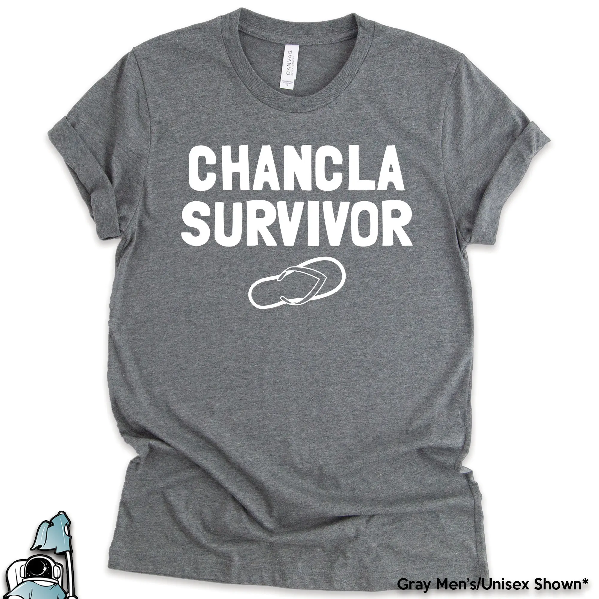 Chancla T Shirt Grandma Survivor Funny Childhood Flip Flop