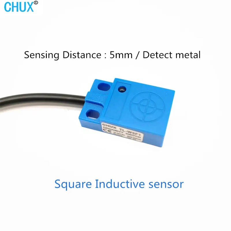 CHUX TL-W5 Proximity Sensor Small Size 5mm DC 12V 24V 3 Wire Metal Approach Inductive Switch Automation PNP NO PLC