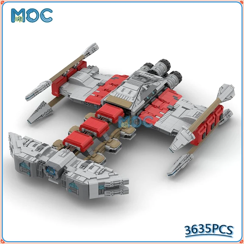 

MOC Building Blocks Terran Battlecruiser Model Military Fighter DIY Assemble Bricks Space Display Collection Toys Gifts 3635PCS