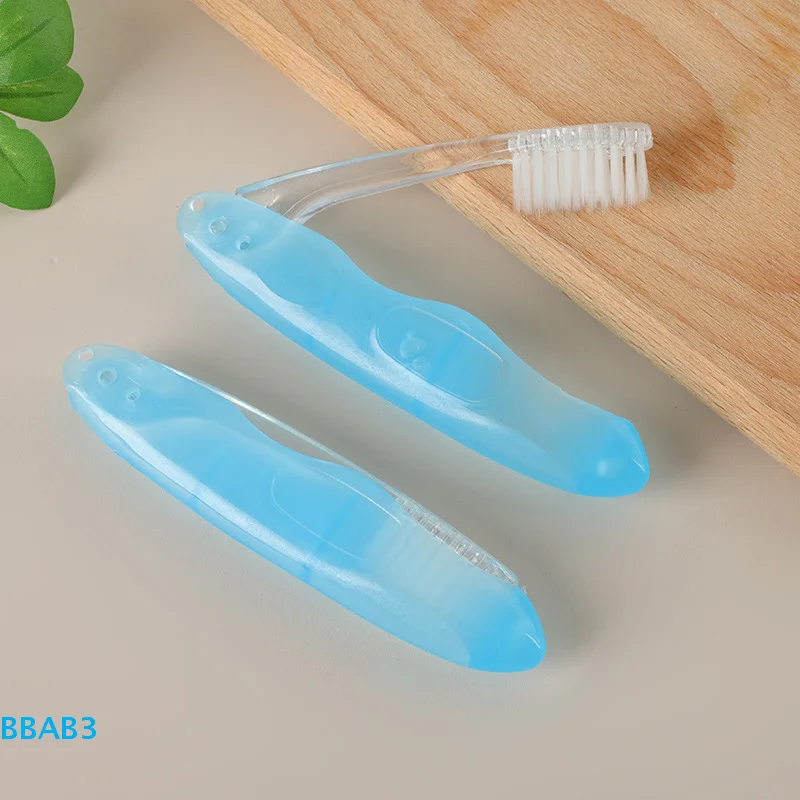 【B】1pc Portable Disposable Foldable Travel Camping Toothbrush Tooth Oral Cleaning Tools