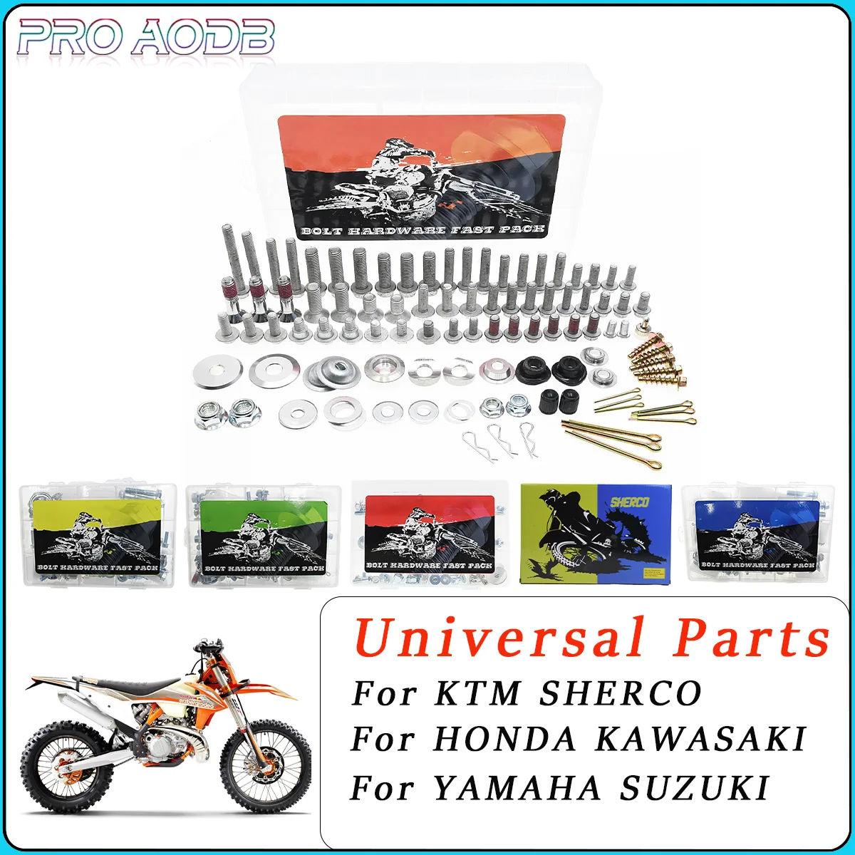 

Hardware Bolt Full Plastics Fastener Kit For KTM Husqvarna 125 150 200 250 300 350 400 450 500 530 XCF XCWF SXF EXC EXCF FC FE