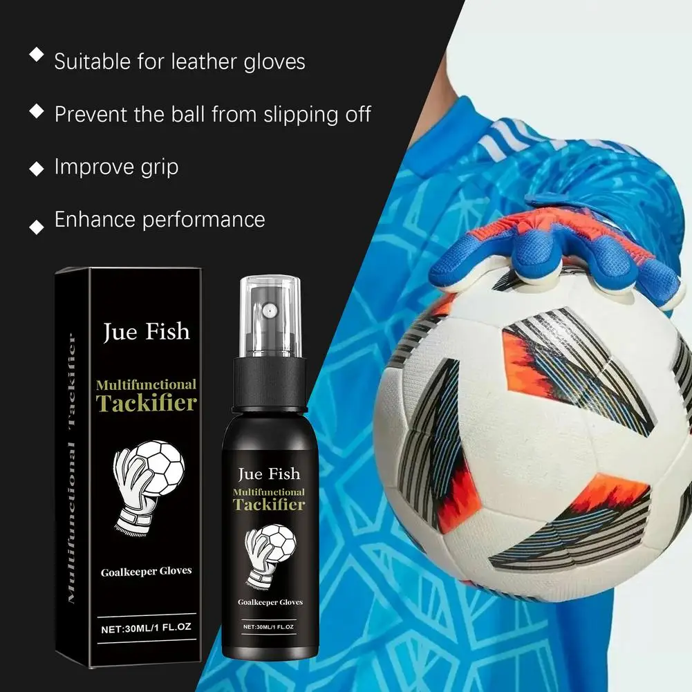 Spray de 30ml para Luvas de Futebol, Spray Seguro para Luvas de Goleiro, Eficaz para Limpar e Preparar Luvas com Aderência Protetora