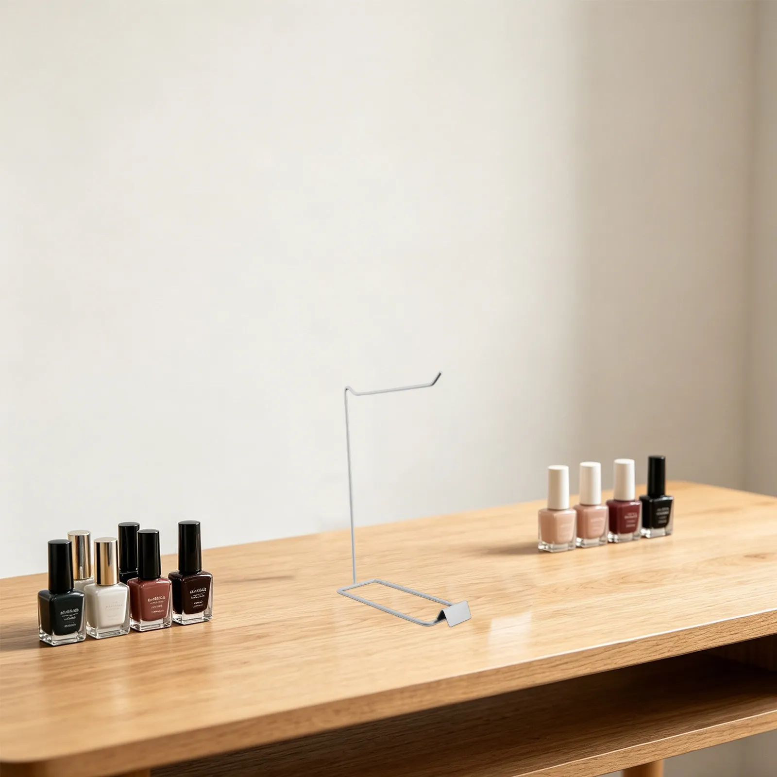 Metal Nail Art Display Modular Nail Color Card Holder Stable Base Salon Tabletop Rack Professional Manicure Showcase