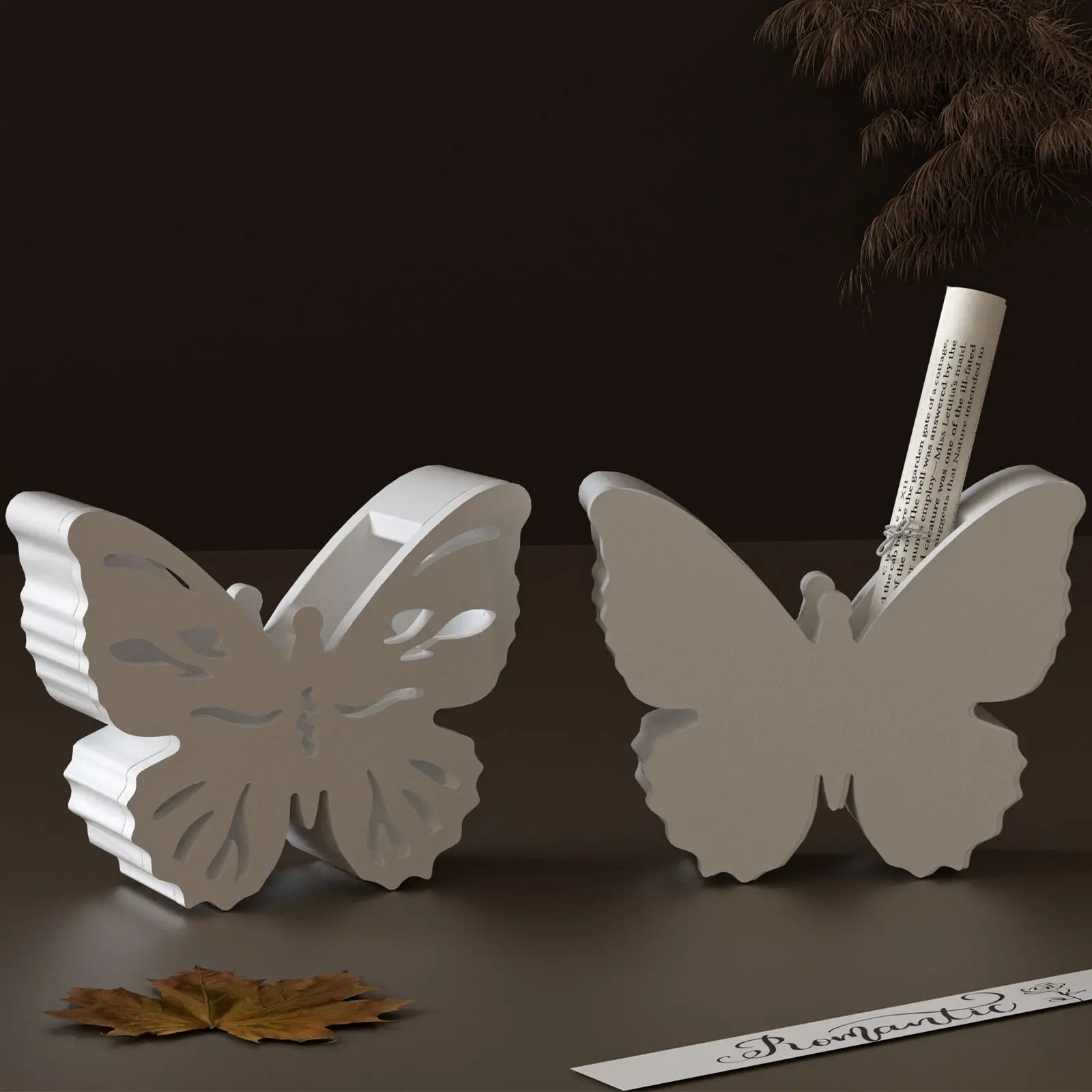 Diy Clay Mold Reusable Butterfly Vase Mold Vase Ornament Mold Silicone For Craft Workshops Art Projects Garden Decor