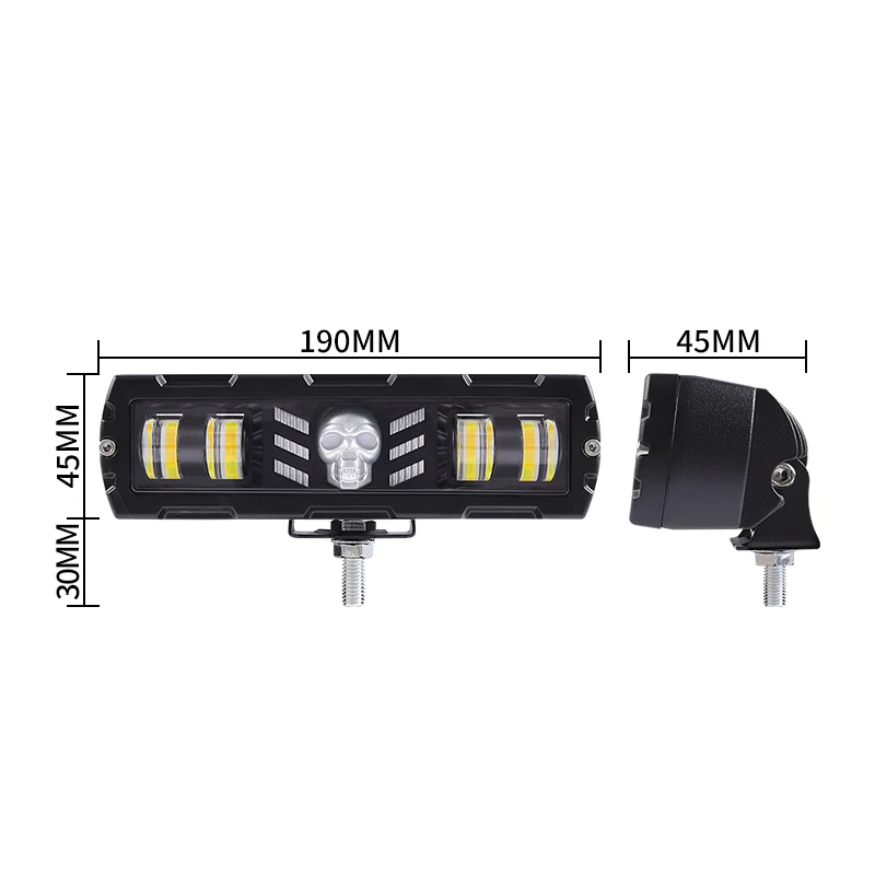 Waterproof 6 Inch LED Work Light Bar 12V-48V Offroad Driving Running Light fog lights For Motorcycle 4X4 ATV SUV Truck Tractor