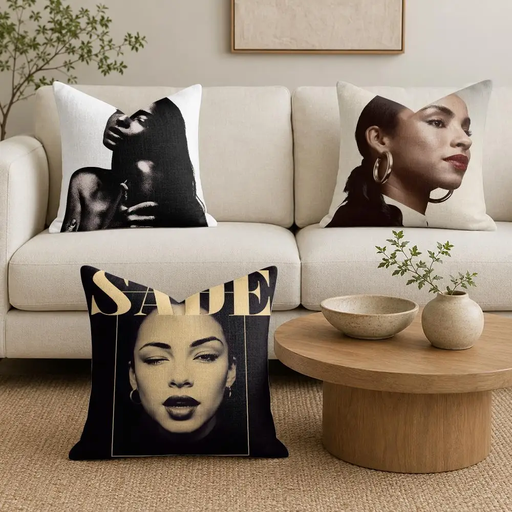 Popular Singer S-sade Cushion Cover Organic Linen Square Pillow Case Durable Non-Allergenic And Kind To Skin