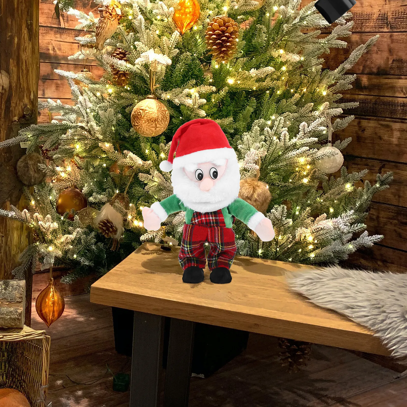 

Dancing Singing Electric Santa Claus Christmas Decoration Lovely Animated Xmas Figure Ideal for Window Display Party Favors