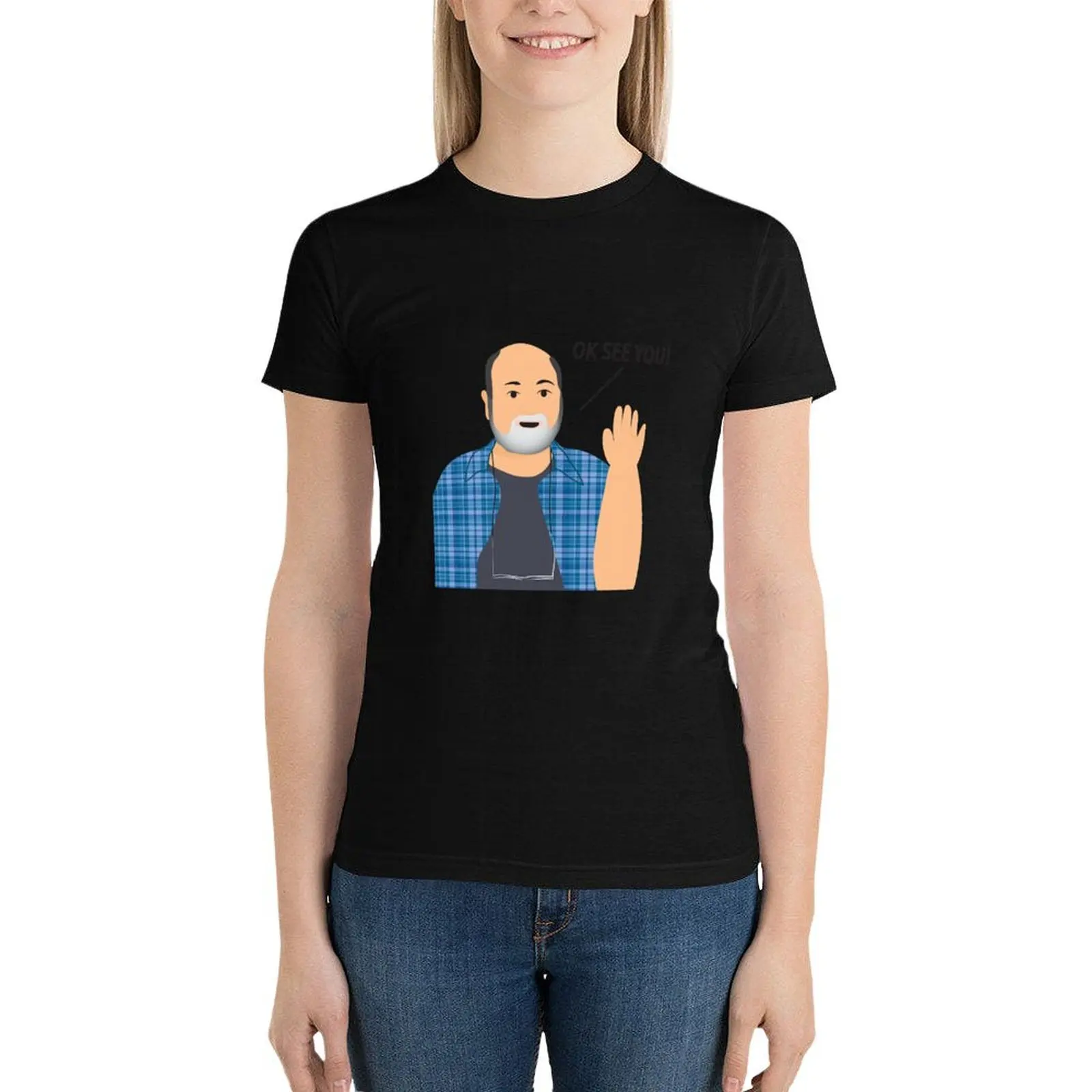 

Mr. Kim (Appa) OK SEE YOU - Kim's Convenience T-Shirt animal prinfor funny plain clothes for woman