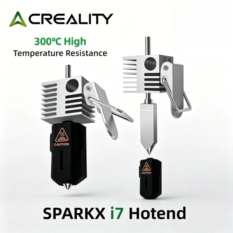 Creality SPARKX I7 Heizblock Hotend-Kit 300 ℃ Hochtemperatur 0,2/0,4/0,6/0,8mm Gehärtete Stahldüsen 3D-Drucker Zubehör – Detail 1