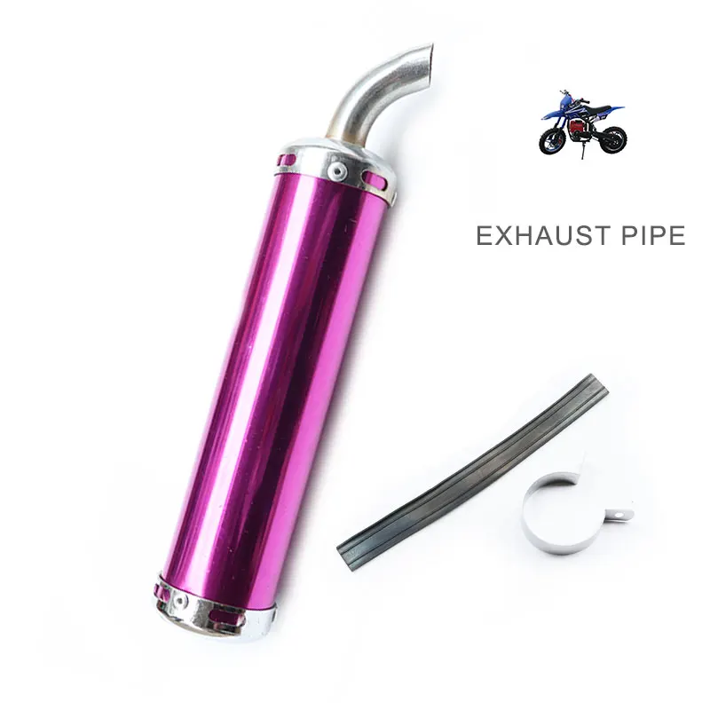 LYNNCHI Motorcycle 310mm Length Exhaust Escape Muffler Pipe For 50cc 250cc 2 Stroke Scooter ATV Street Bike Modified Parts