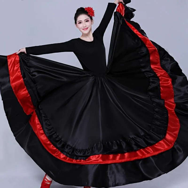 Frauen Gypsy Dancer Praxis Tragen Spanisch Tanz Kostüm Große Schaukel Ballett Bauchtanz Rock Flamenco Tango Klassische Röcke