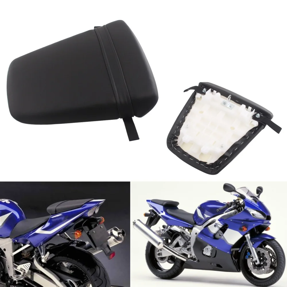 Motorcycle Black Rear Passenger Seat Pillion For Yamaha YZF-R6 YZF R6 YZFR6 1998 1999 2000 2001 2002 Parts