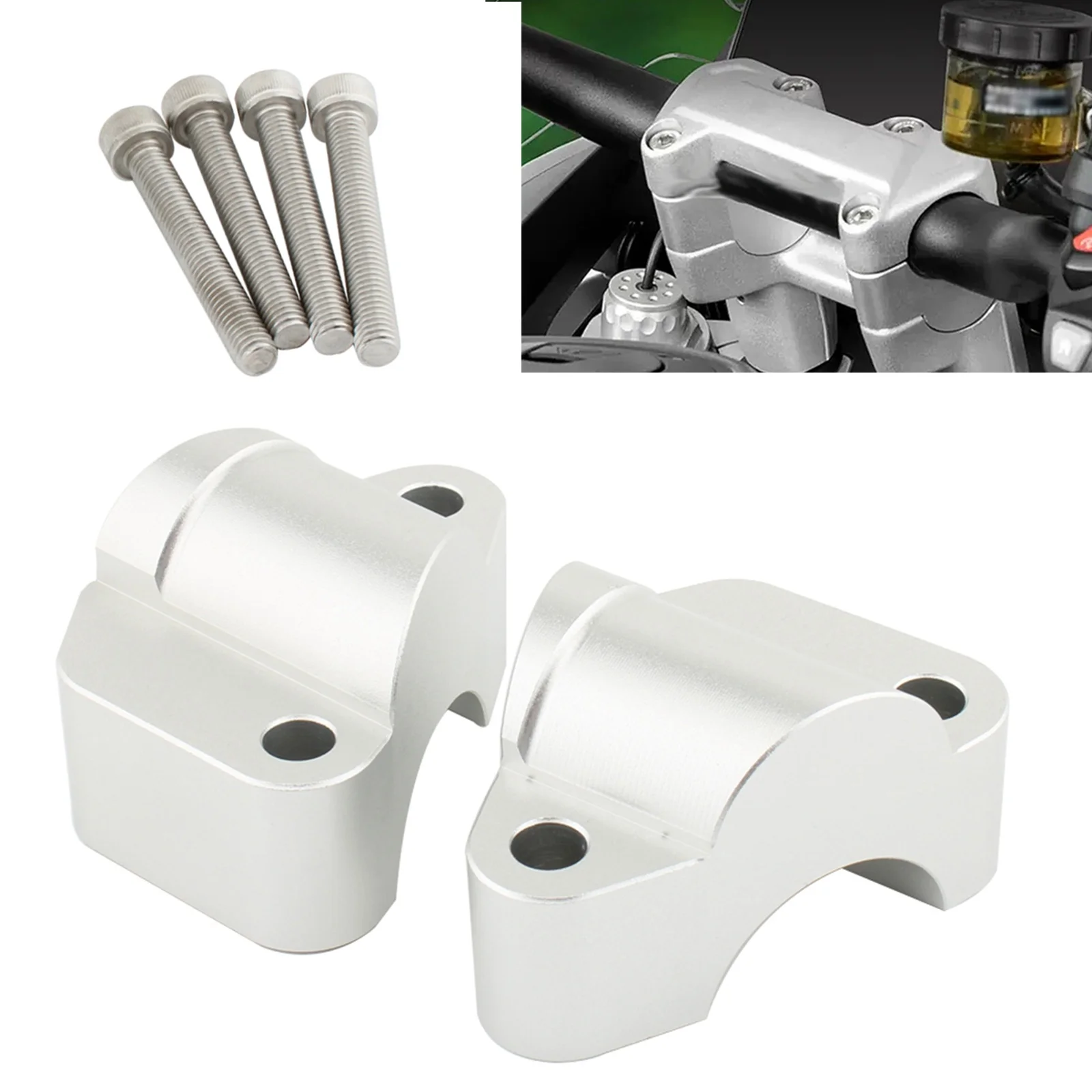 Motorcycle Handlebar Riser Bar Mount Handle Clamp  Extend Adapter For Tiger 1200 GT Pro 2023-on
