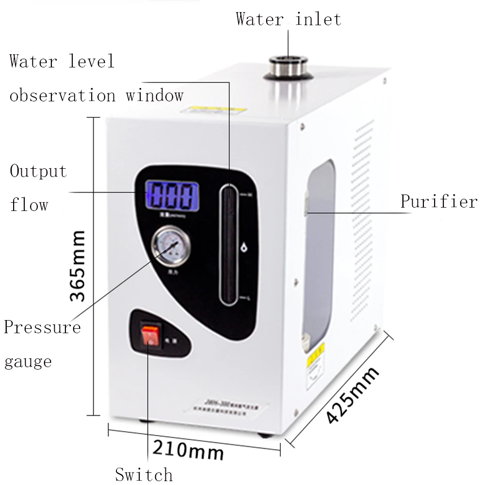 

High-Purity Hydrogen Gas Generator - 0-500ml/min, 99.99% Purity, 150W Power Consumption Hydrogen Source