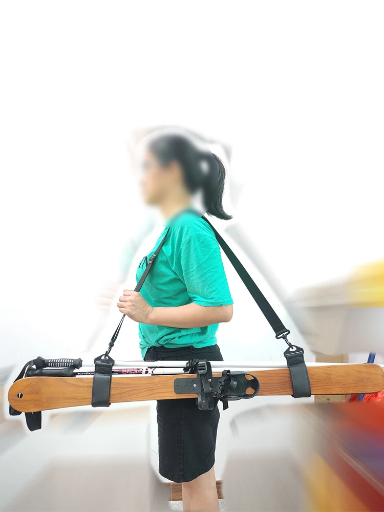 التزلج القطب الكتف اليد الناقل المقود المحمولة الرياضة في الهواء الطلق التزلج الملحقات قابل للتعديل مقبض الكتف الأشرطة #4