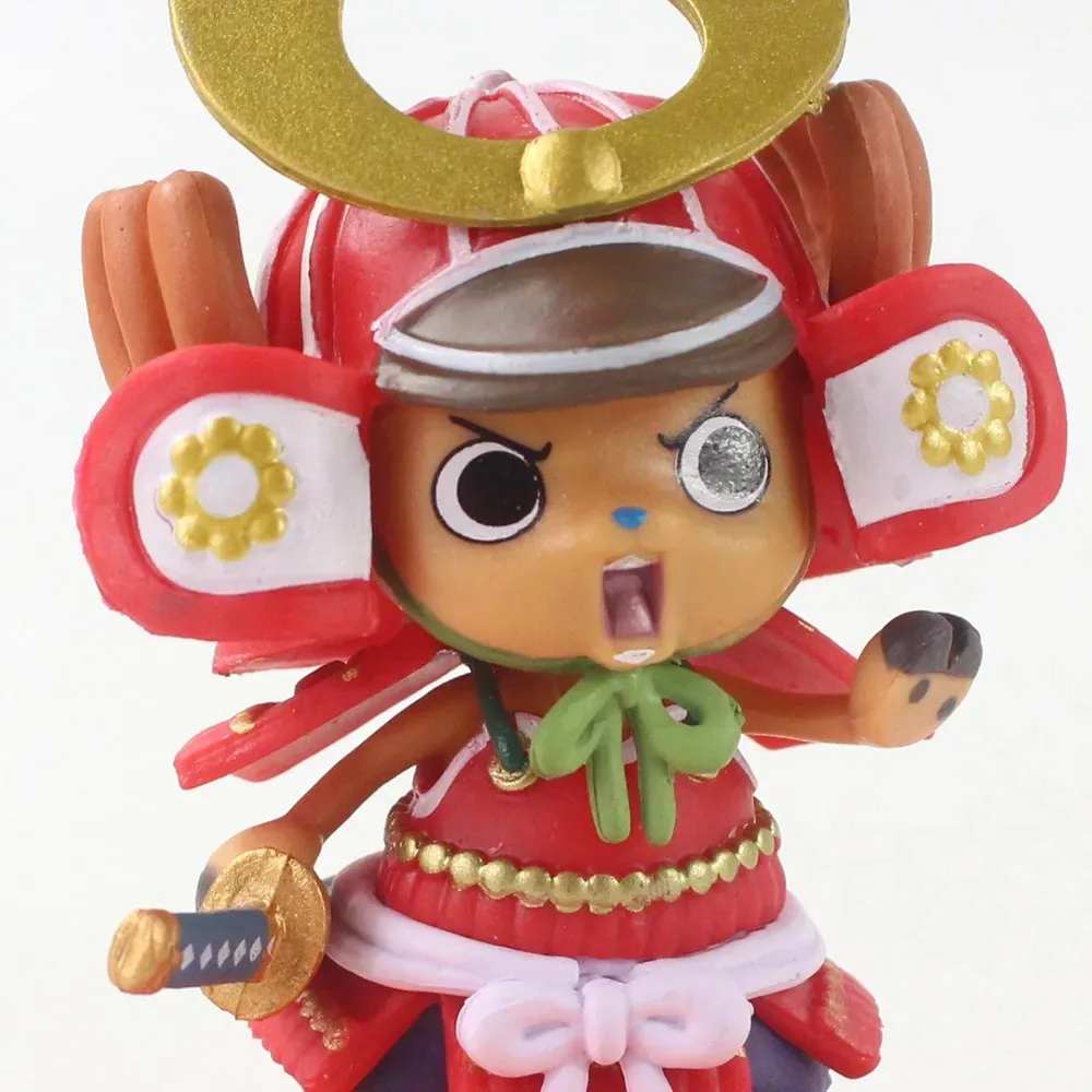 9cm Anime One Piece Figure Luffy Chopper Samurai attire Figurine Statue Model PVC Collection Desktop Action Figure Toy Kid Gifts - view 3