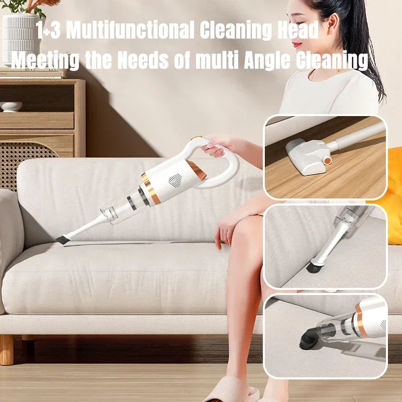 Wireless Handheld Vacuum Cleaner 8500Pa 120W Powerful Electric Sweeper Cordless Home Car Remove Mites Dust Cleaner