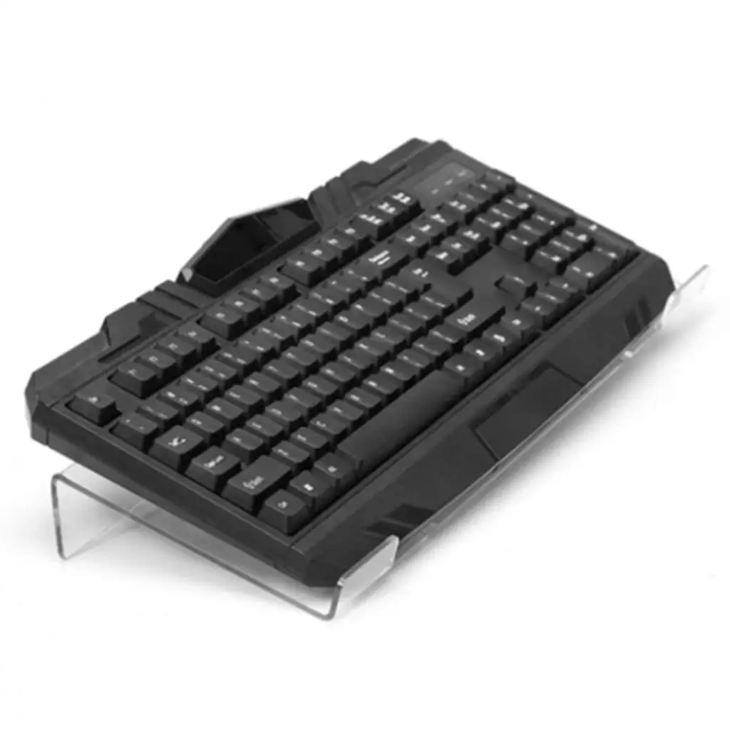 Tilted Keyboard Stand Riser Clear Acrylic Holder for Laptop PC Typing Working Gaming Ergonomic Desk Accessories
