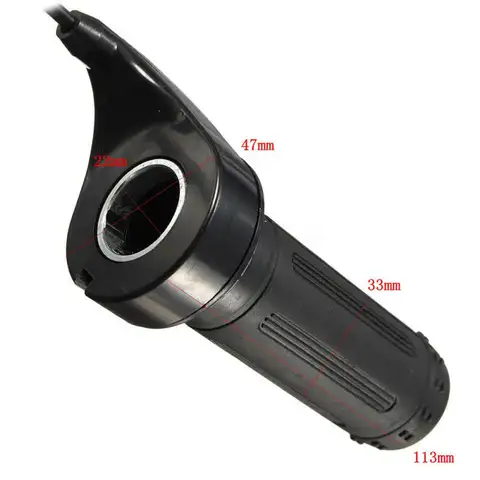 E-바이크 스로틀 그립 컨트롤 스쿠터 핸들바 기어 장착 액셀러레이터 부품 교체 7/8인치 전동 스쿠터