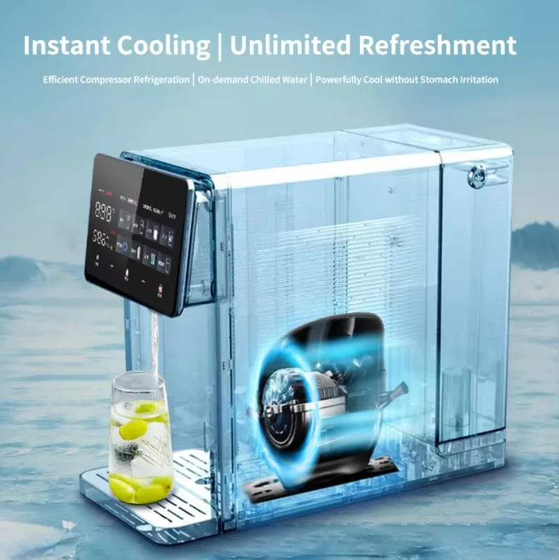 Automatic Cleaning Reverse Osmosis Water Filter High Flow Hot Cold Water Dispenser Quiet Operation RO Filter for Home Bedroom