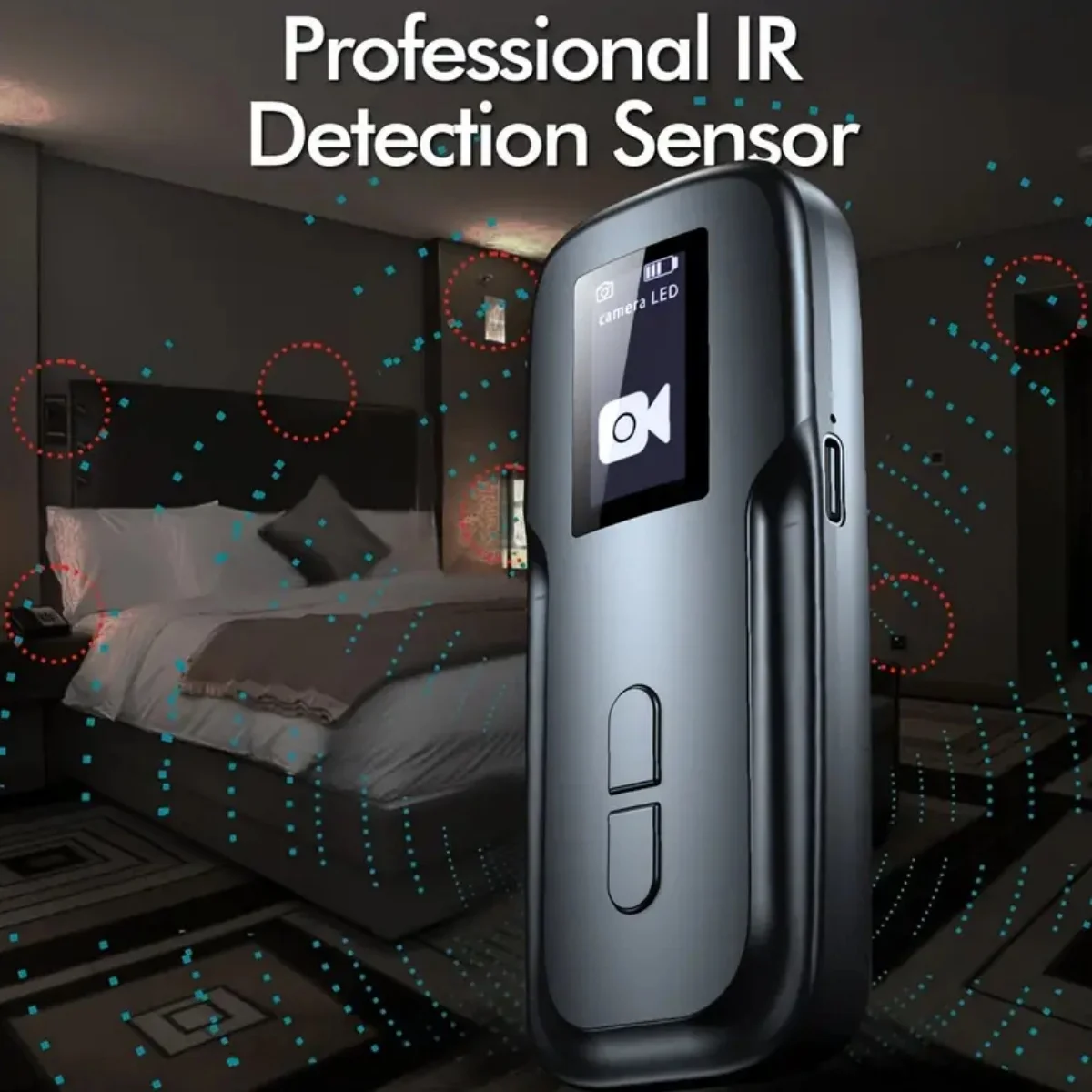 Anti Candid Detector Camera Bug Gadgets Wiretapping Finder GPS Signal Lens RF Tracker Detect Multi-function Anti Spy For Hidden