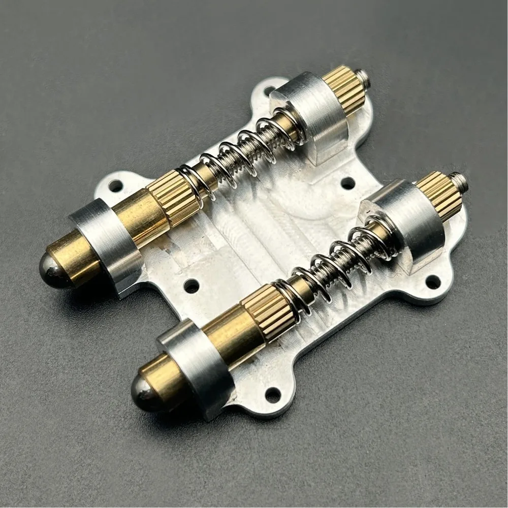Silver+Golden Floating Tremolo Stopper Metal Material With Mounting Screws Brass Arming Adjuster Guitar Tremolo Stabilizer