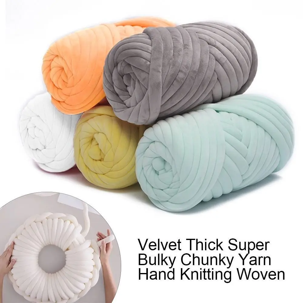 250/500g For Basket Carpets Velvet Sewing For Bag Blanket DIY Hand Knitting Woven Thread Crochet Yarn Yarn Ball