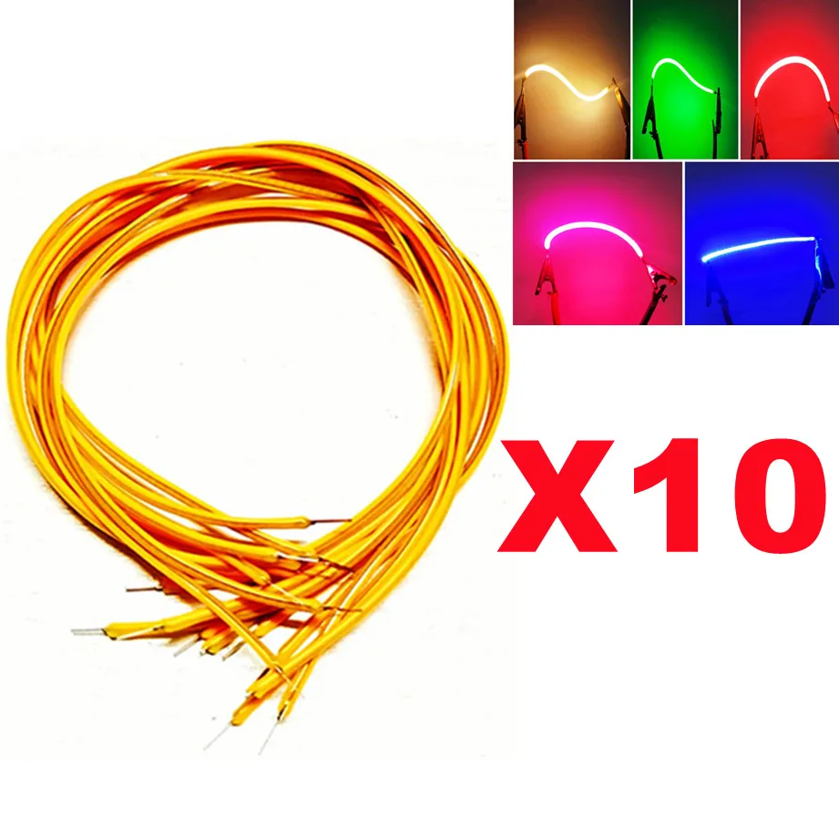 DC 3V COB LED Elastyczny żarnik 38mm 60mm 95mm 80mm 130mm Retro Edison Bulb Lamp Parts LED Diode Lighting Strip DIY Decoration