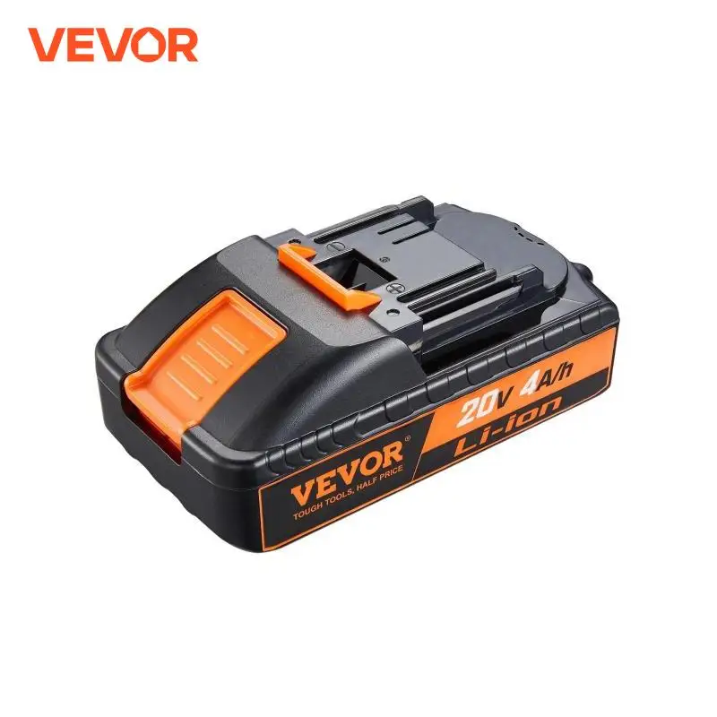 VEVOR 20V 4.0Ah Lithium-Ion Battery High Capacity Replacement Battery Pack for Power Tools Batteries Compatible