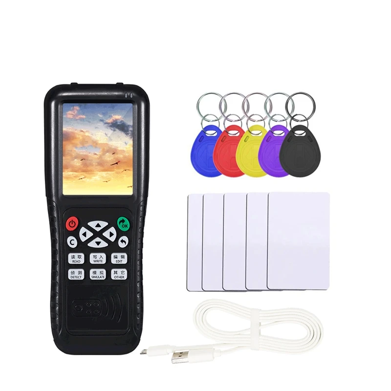 

A16R-RFID Copier With Full Decode Function Smart Card Key NFC IC ID Duplicator Reader Writer (T5577 Key UID Card)