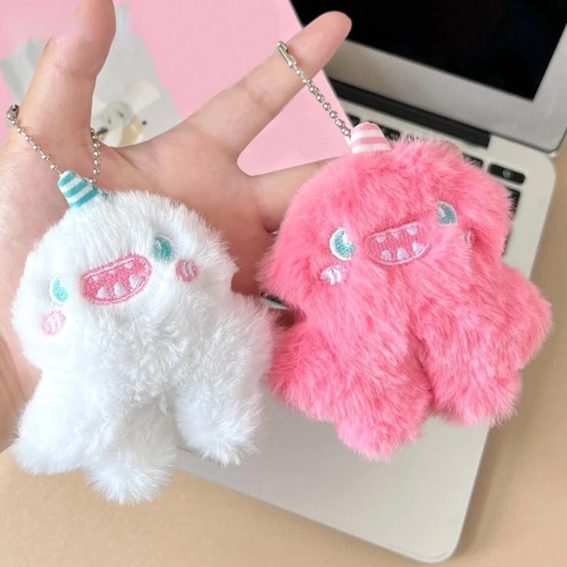 Cute Big Eyes Monster Plush Doll Girl Cartoon Dinosaur Stuffed Toy Kawaii Plush Doll Pendent Keychain Gift Home Room Decor