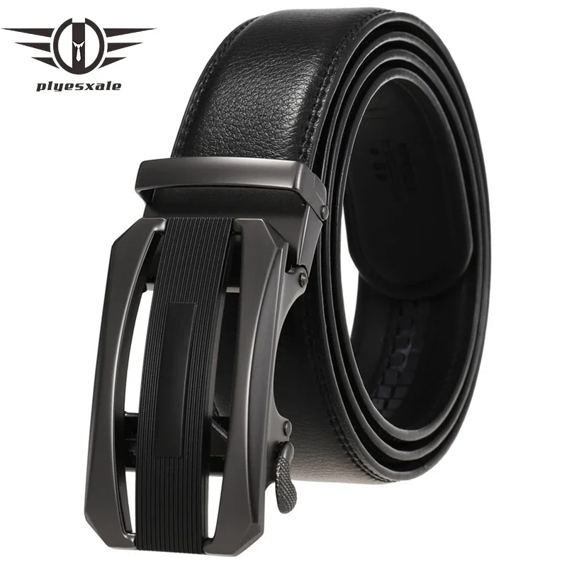 Cowskin Leather Mens Belt Black Luxury Brand Designer Automatic Buckle High Quality Formal Cinturones Hombre Ceinture Homme B992