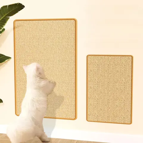Sisal Cat Scratch Pad Wall-mounted Cat Scratch Mat Non-shedding Vertical Cat Paw Board Scratch-resistant and Wear-resistant