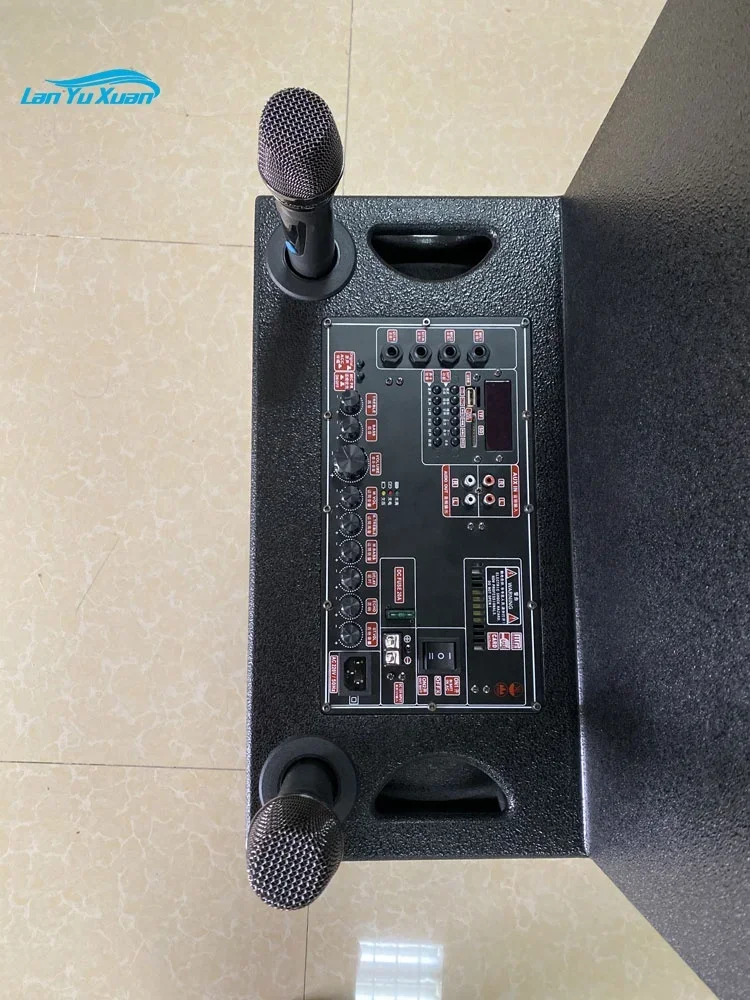 Good Sound 400W 18 Inch  Active Speaker Rechargeable 12V/20A Battery Party Speaker Karaoke Line Array System With Wireless MIC