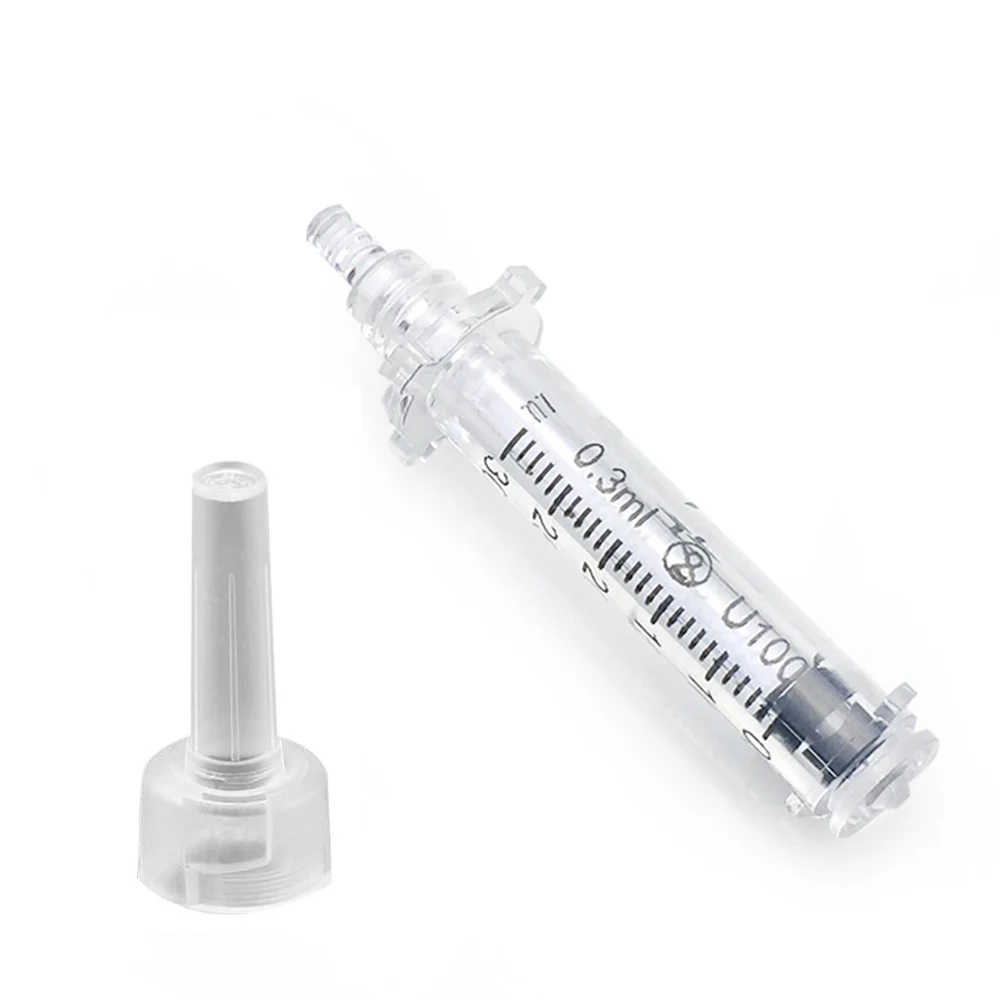 1PC 0.3/0,5 ml Einweg Sterile Ampulle Kopf Nadel für Hochdruck Hyaluronsäure Stift Lippen Injection Falten Entfernung hautpflege