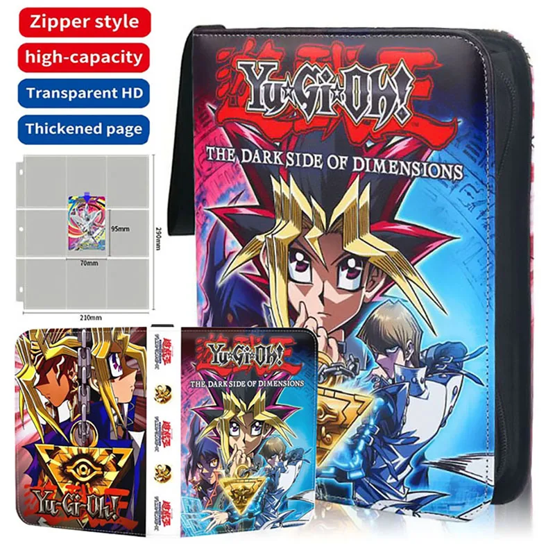 

Duel Monsters Card Binder 9 Pocket Trading Card Holder Yu Gi Oh Anime Card Binder with 50 inner Pages Zipper Hold Up to 900 Card