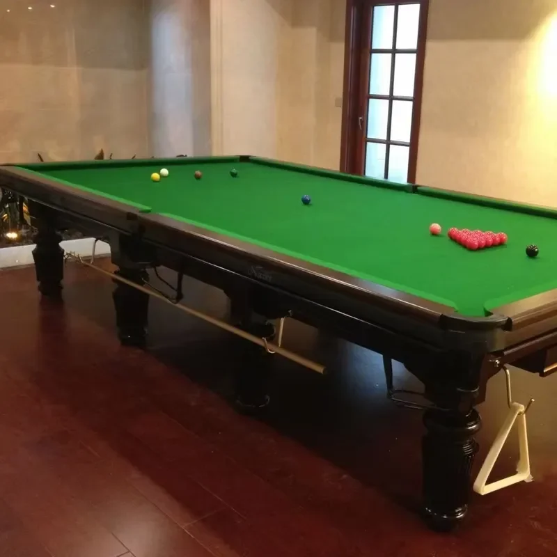 12ft Luxury Pool Table Solid Wood High Quality Durable Billiard Table Cost Effective Home Game Room Furniture