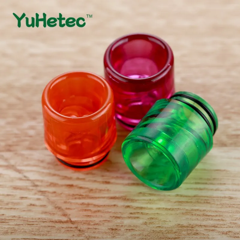 1 Pcs Wide Spiral 810 510 Drip Tip MouthPiece Anti Spit-Back Drip Tip 810 for RDA RTA RDTA Machine Tank Holder