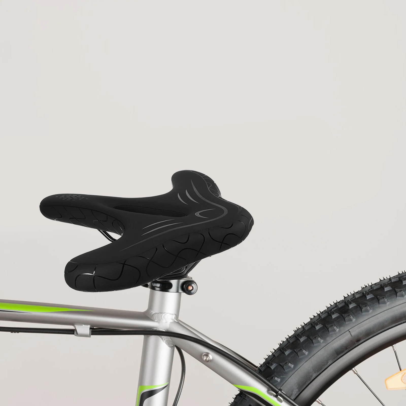 

Wide Seat Cushion Thick Comfortable Bicycle Seats For Men Shock Absorption Bike Saddle Pad Hollow Design Breathable