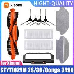 Xiaomi-Robot aspirador Mijia Mi Pro STYTJ02YM 2S/3C/Conga 3490 Viomi V2 PRO V3, cepillo lateral principal, filtro Hepa