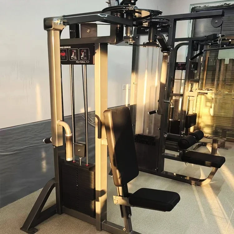 Máquina de plataforma Pec de fuerza física para uso comercial, máquina de moscas pectorales, equipo de gimnasio deletoide trasero