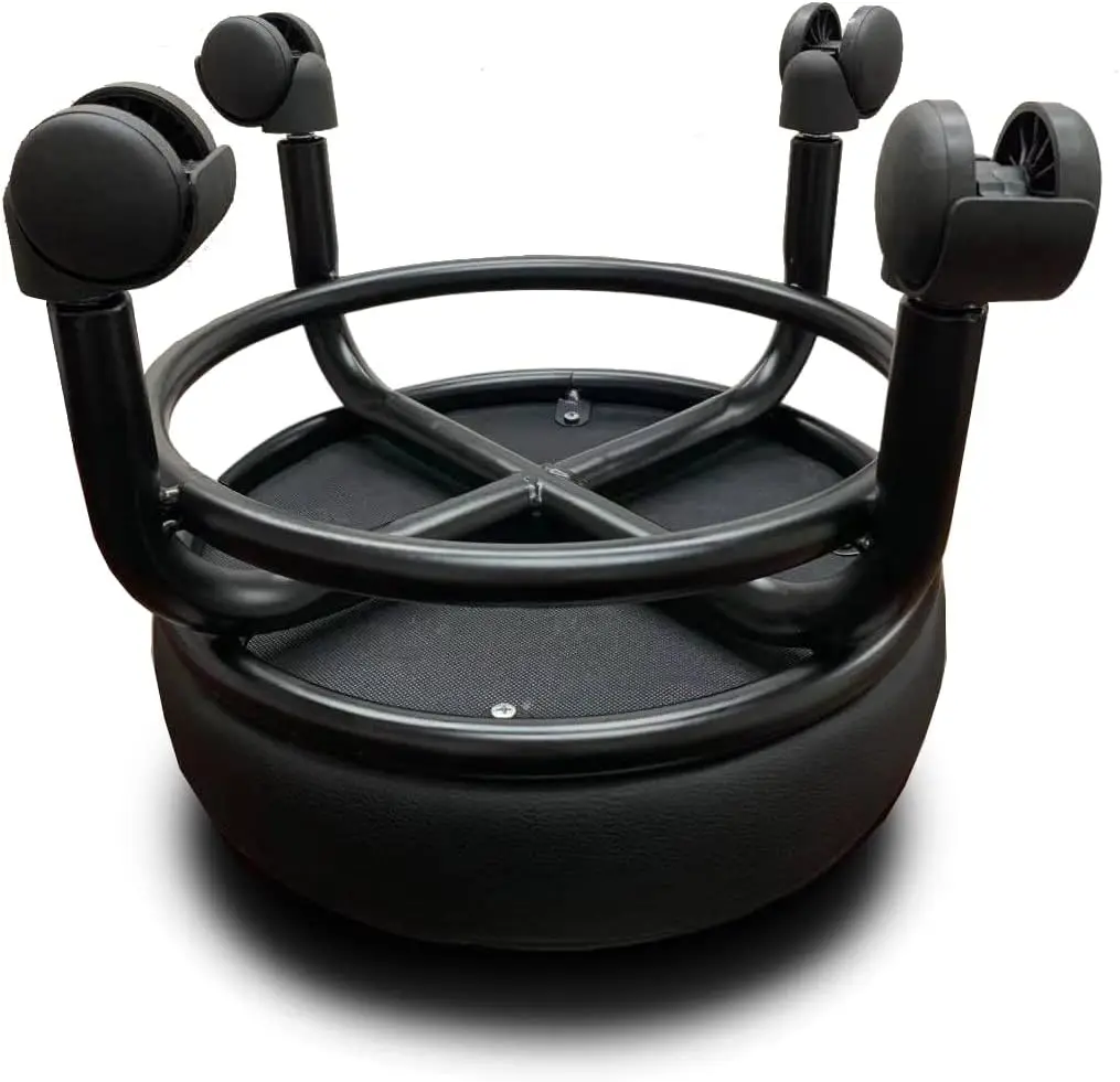 Rolling/Scoot Stool | Comfortable | Heavy-Duty/Sturdy | 360 Degree Rotating | Low to Ground Acubest (1)