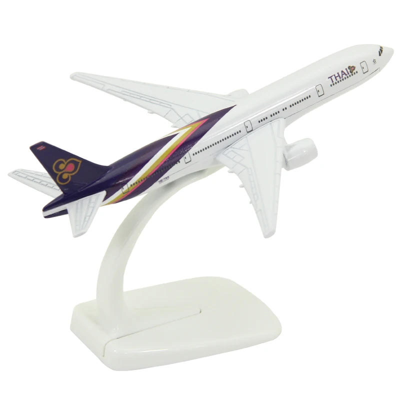 

Литье под давлением в масштабе 1:400, тайские дыхательные пути B777, самолет, сплав и пластик, модель пассажирского Джетта, игрушка, подарок, Коллекционная модель