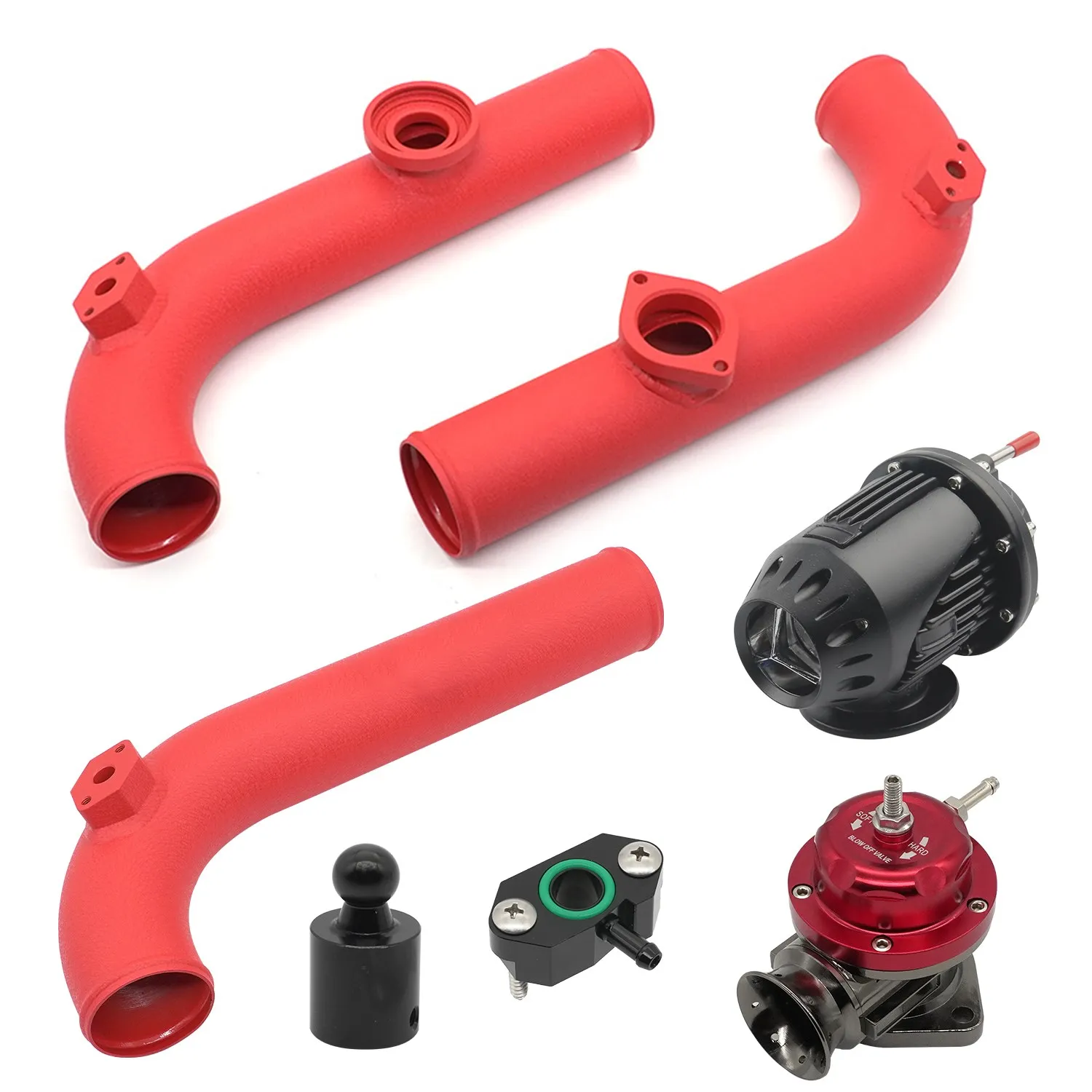 EA211 tubo de entrada de aire de carga Turbo con válvula de descarga, Kit BOV compatible con VW Golf MK7 Jetta Audi A3 Seat Leon 1,2 1,4 TSI