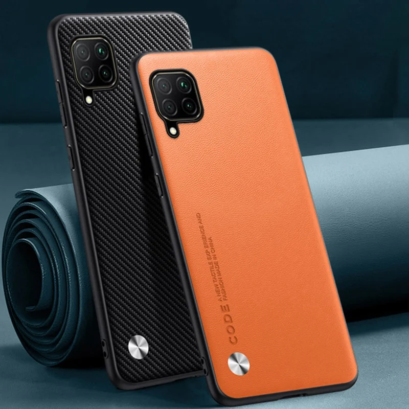 

Роскошный чехол из искусственной кожи для Huawei Nova 7i P40 Lite, задняя крышка, матовый силиконовый защитный чехол для телефона Huawei Nova 6 SE, чехол