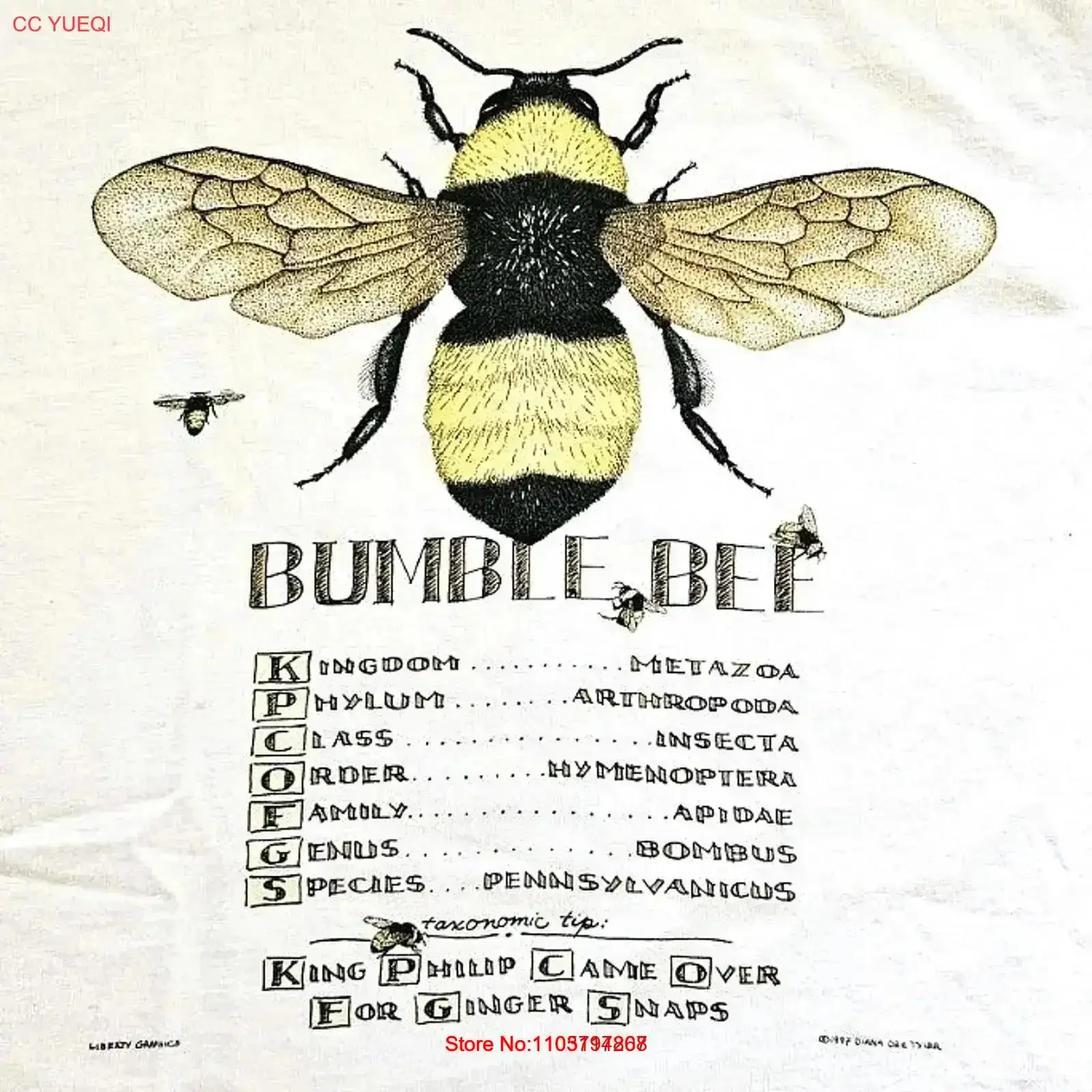 

Винтажная футболка 90-х годов Bumble Bee Anatomy Art, новинка, размер XL, слегка топ для повседневной носки, мягкий стильный винтажный топ