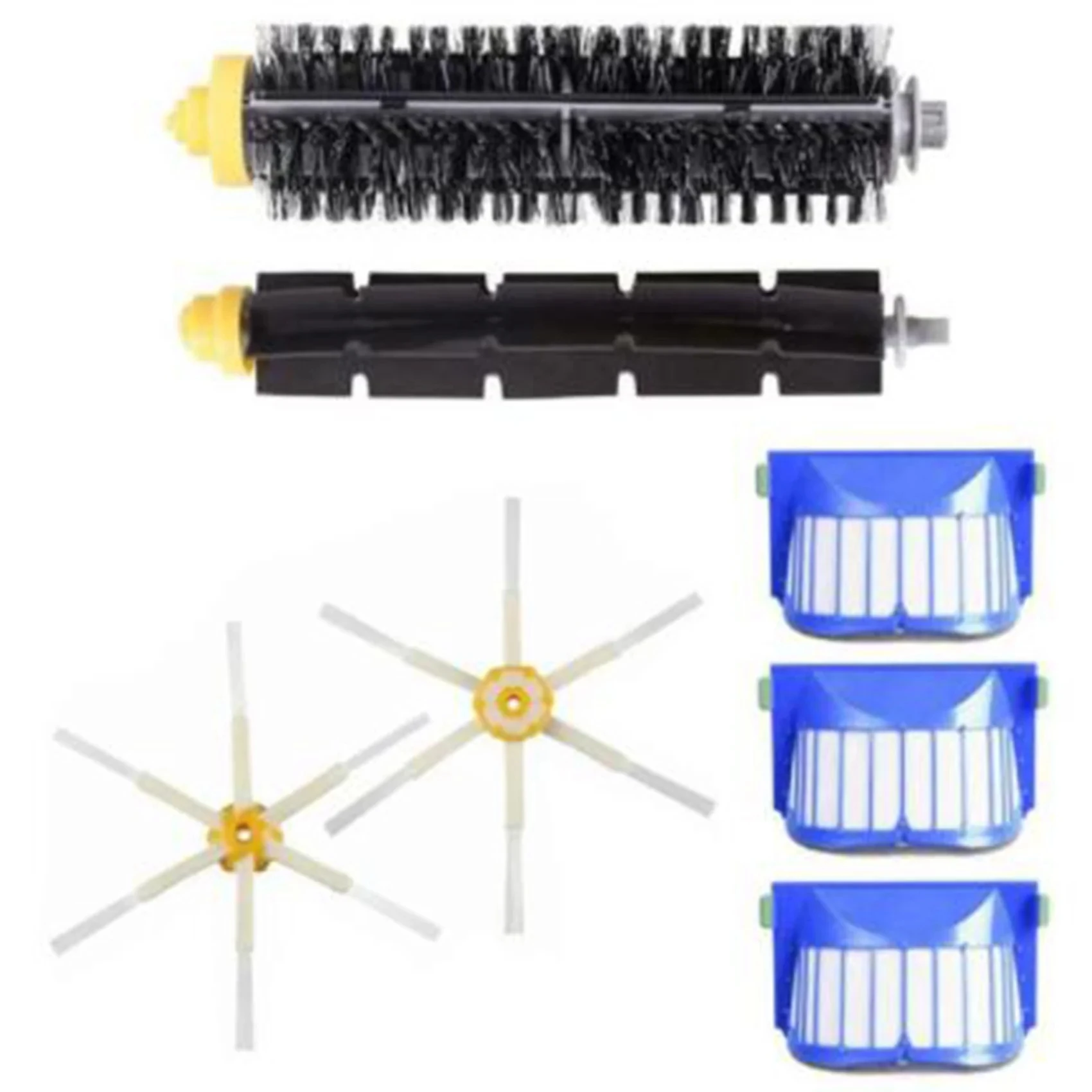 Filtro lateral central da escova Hepa para iRobot Roomba, aspirador robô, série 600, 605, 606, 616, 620, 650, 655, 660, 676, 680, 690