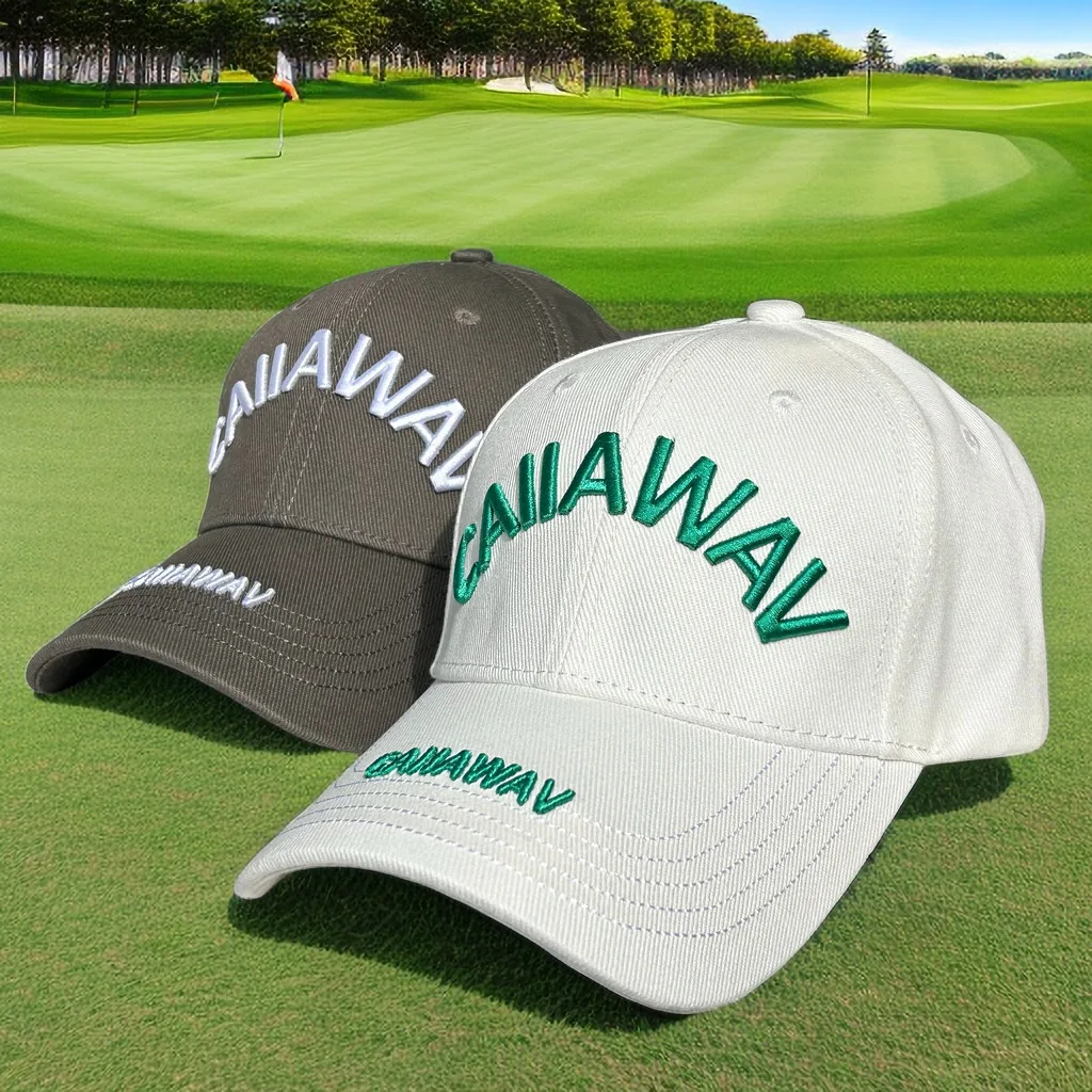 CAIIAWAV Golf cap men's new trend sports duck tongue, sweat absorbing and breathable cap, sports sunscreen cap