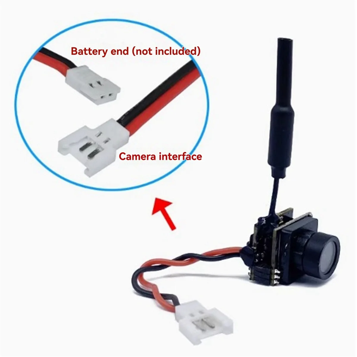 

AB01 Micro-Type AIO 800TVL Camera 5.8GHz 25mW FPV Transmitter with Dipole Brass Antenna Combo for FPV Quadcopter Drone 701U-B